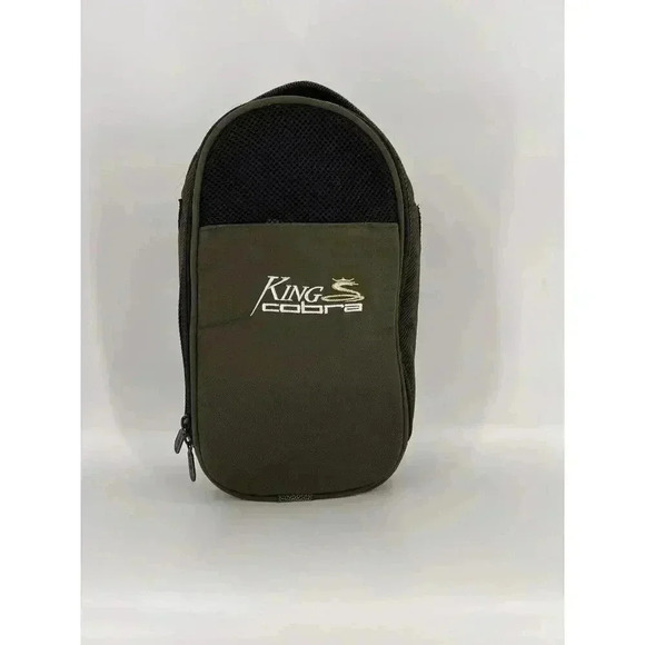King Cobra Staff Cart Bag Dark Olive Green Black Top Handle 15" X 5" Easy Carry - Picture 1 of 13
